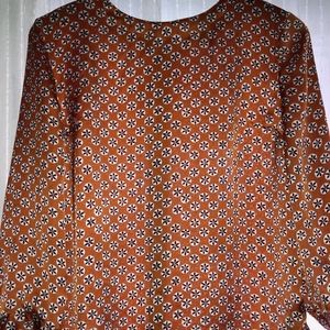 Copper 3/4 sleeve blouse